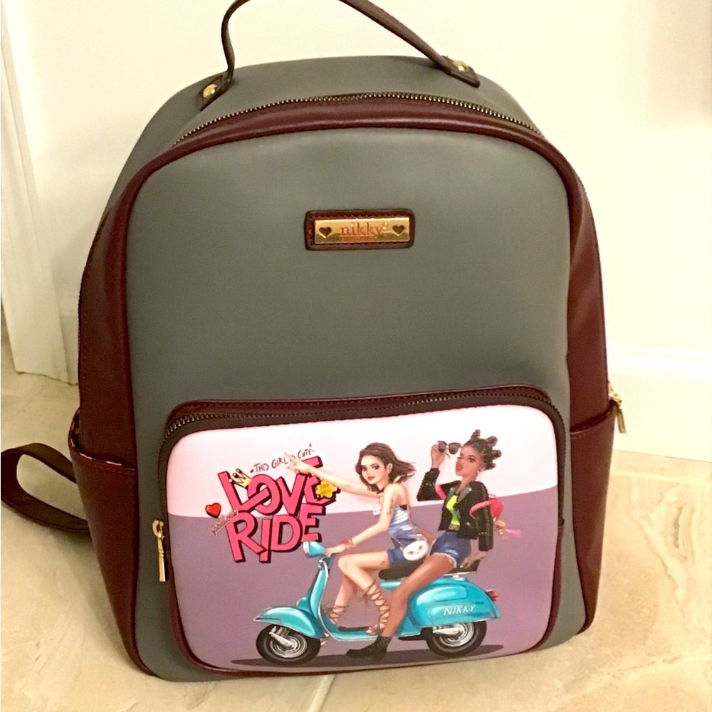 Nikki… by Nicole Lee “Fabulous Love Ride” backpack.